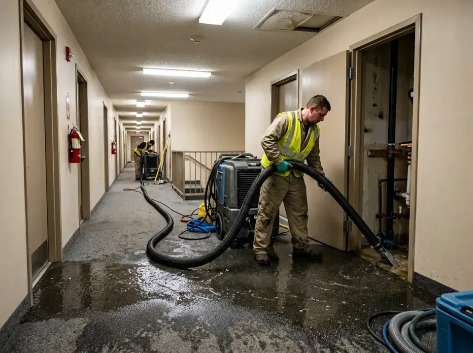multi-unit-apartment-hallway-f-005 — frequently asked questions, Emergency Burst Pipe Water Extraction & Removal in Donalson…
